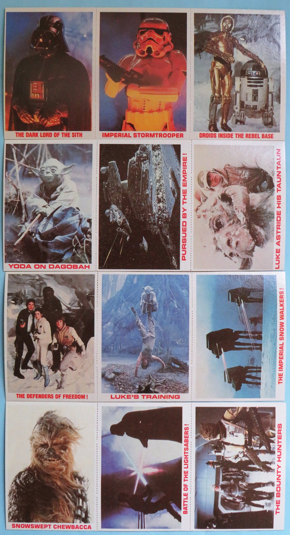 Burger King Everybody Wins trading card prizes & game card - 1981 vintage Star Wars