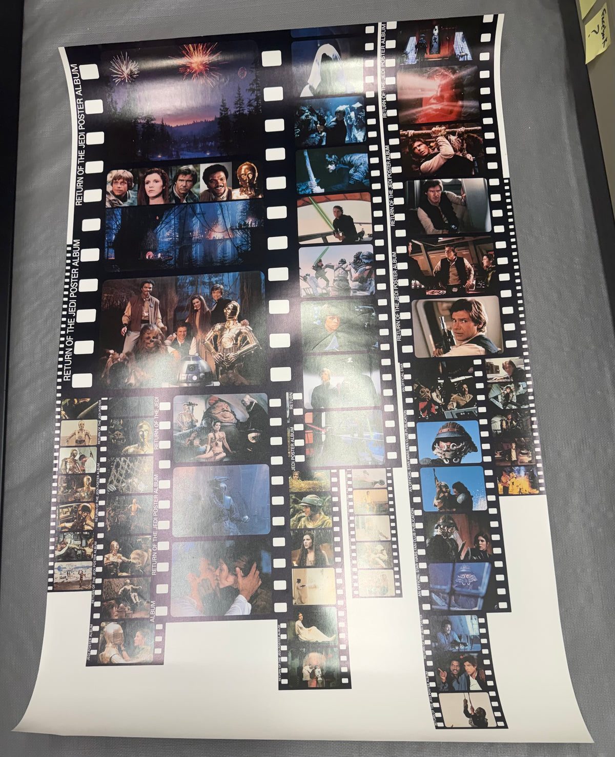 Poster Album Star Wars fan club Return of the Jedi ROLLED variation