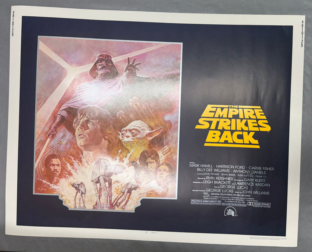 Poster half sheet Empire Strikes Back '82 re-release