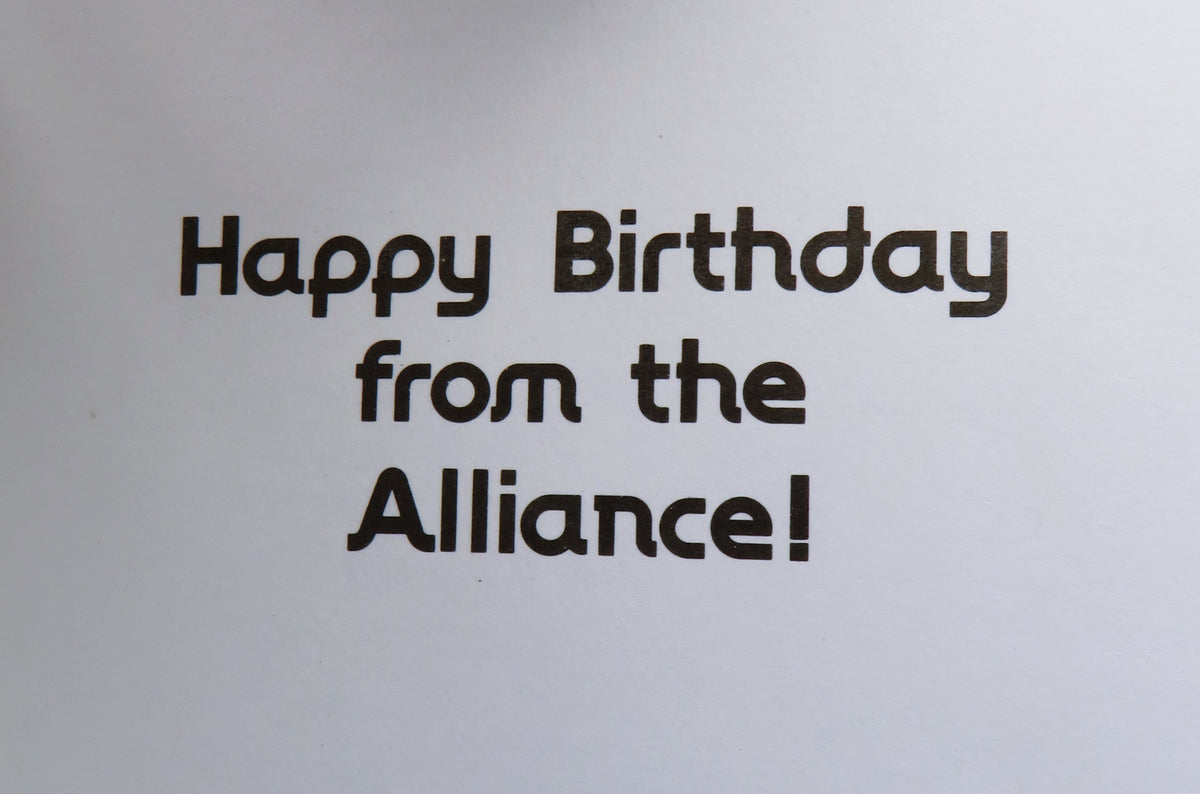 Birthday Card - 1978 - Embossed Luke Skywalker Han Solo Princess Leia