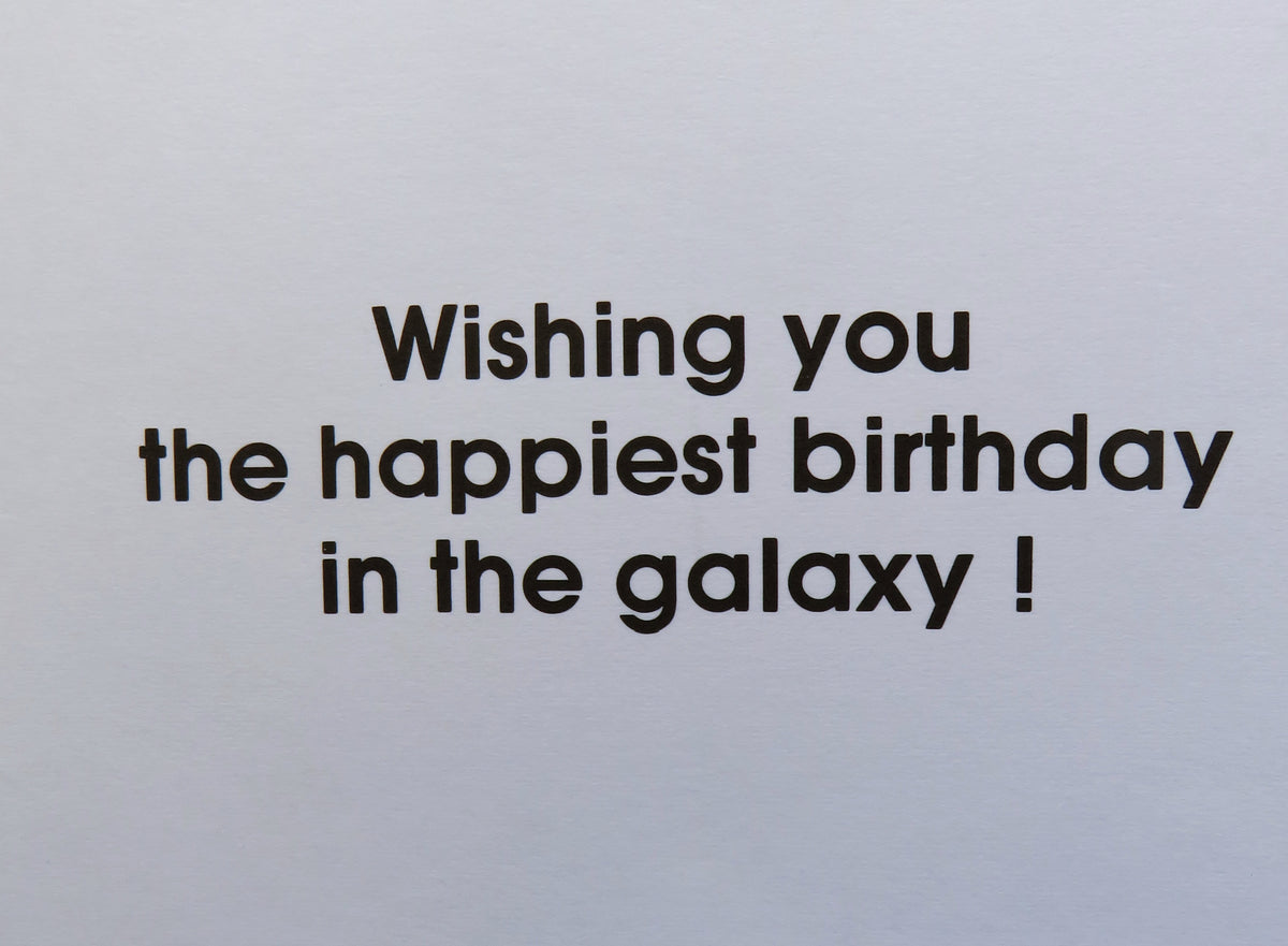 Birthday Card - 1980 - Embossed Luke Skywalker on Taun Taun