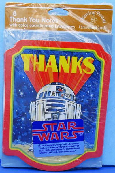 Thank You Note Cards - 1978 - R2-D2 pack of 8 – Toy Chamber