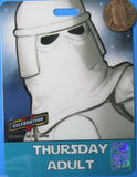 Star Wars Celebration V 2010 convention badge Snowtrooper