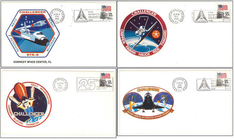 Space Shuttle Challenger postal cover launch NASA