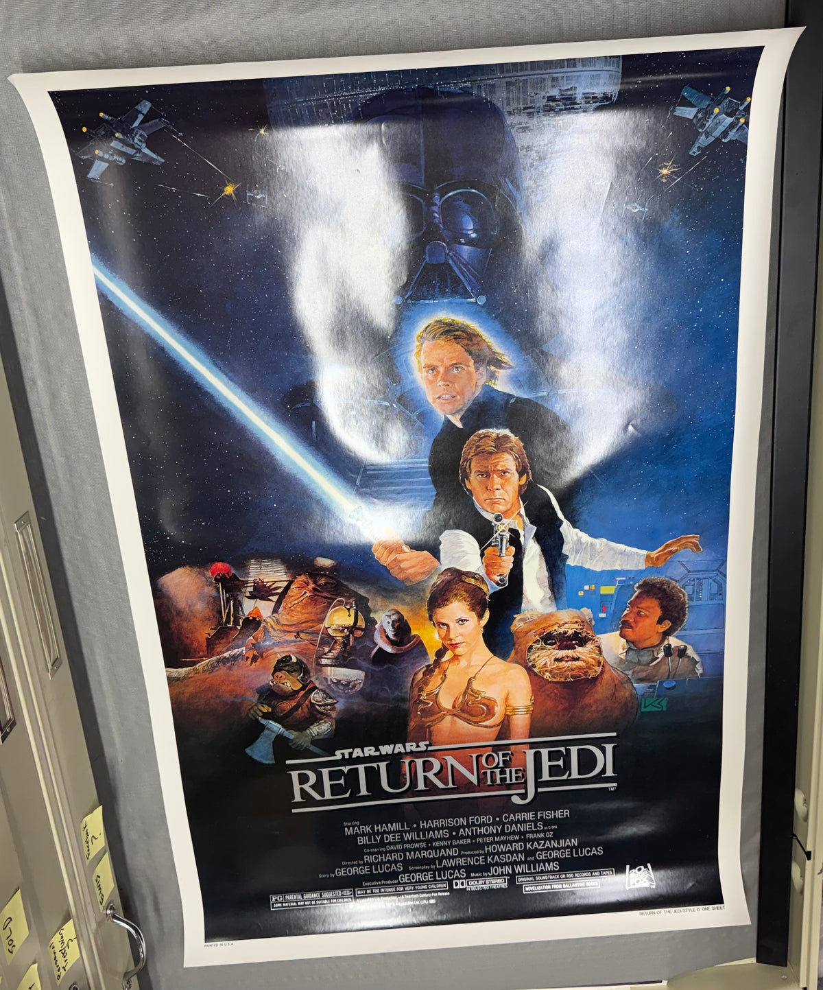 Poster one sheet Return of the Jedi Style B rolled studio version