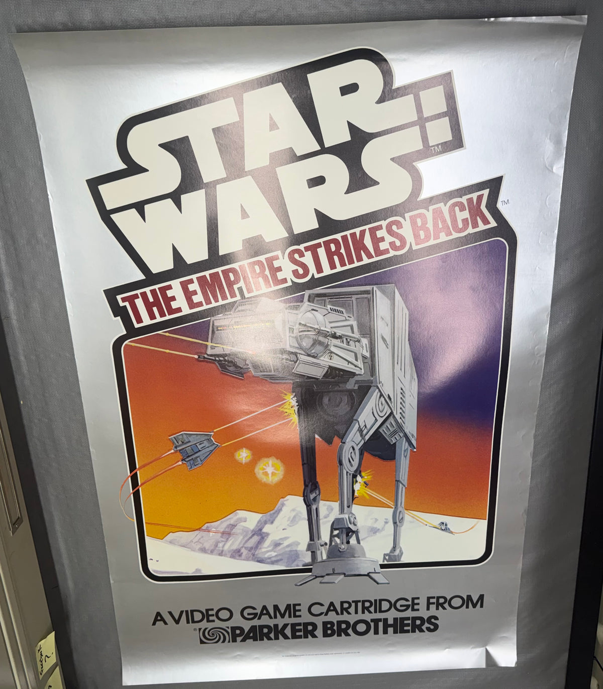 Poster Parker Brothers video game Empire Strikes Back Atari