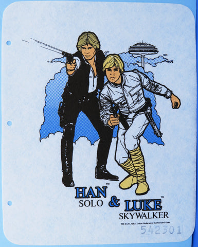 T-Shirt Design Star Wars Sample Print - Luke Skywalker and Han Solo