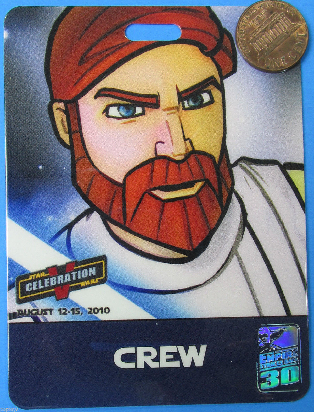 Star Wars Celebration V 2010 convention badge Crew