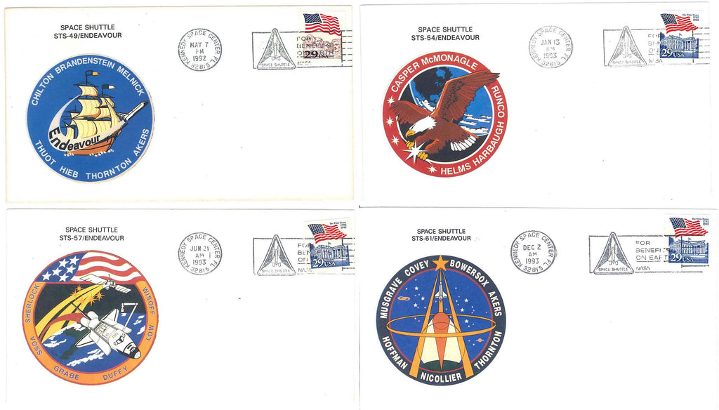 Space Shuttle Endeavour postal cover launch NASA