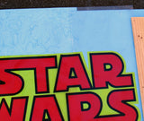 STORE DISPLAY poster banner Clark's Shoes '77 vintage Star Wars