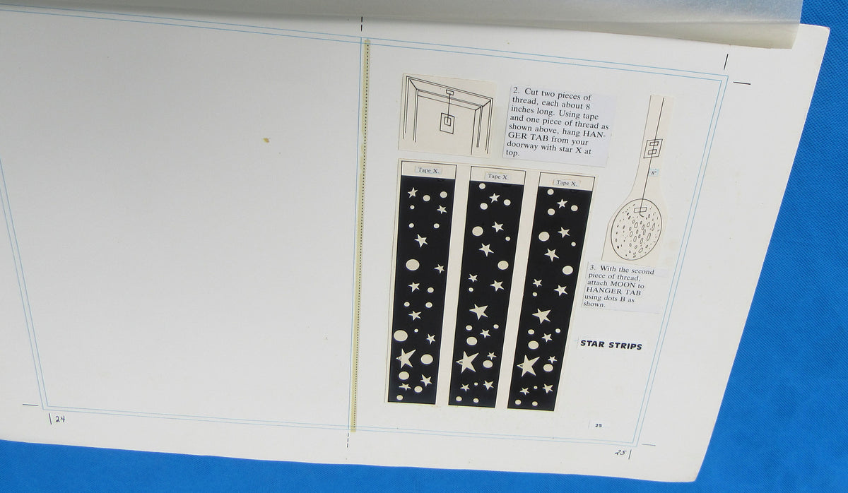 Original Artwork Layout Pair - '83 Happy House - Star Strips - Star Wars Return of the Jedi