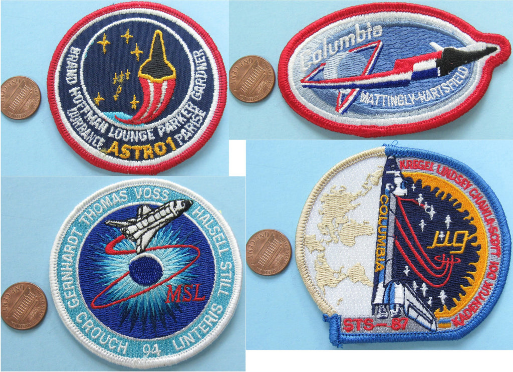 Space Shuttle Columbia patch lot of 4