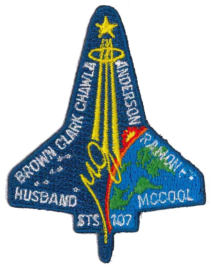 Mission patch Space Shuttle Columbia NASA STS-107