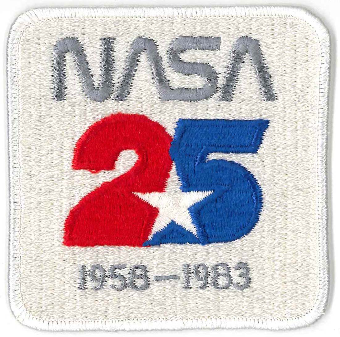 NASA 25th anniversary space patch