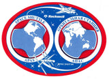 Space Shuttle / Mir Space Station Rockwell International Sticker 1993