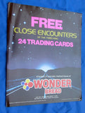Wonder Bread store display poster lot, Close Encounters of the Third Kind trading cards
