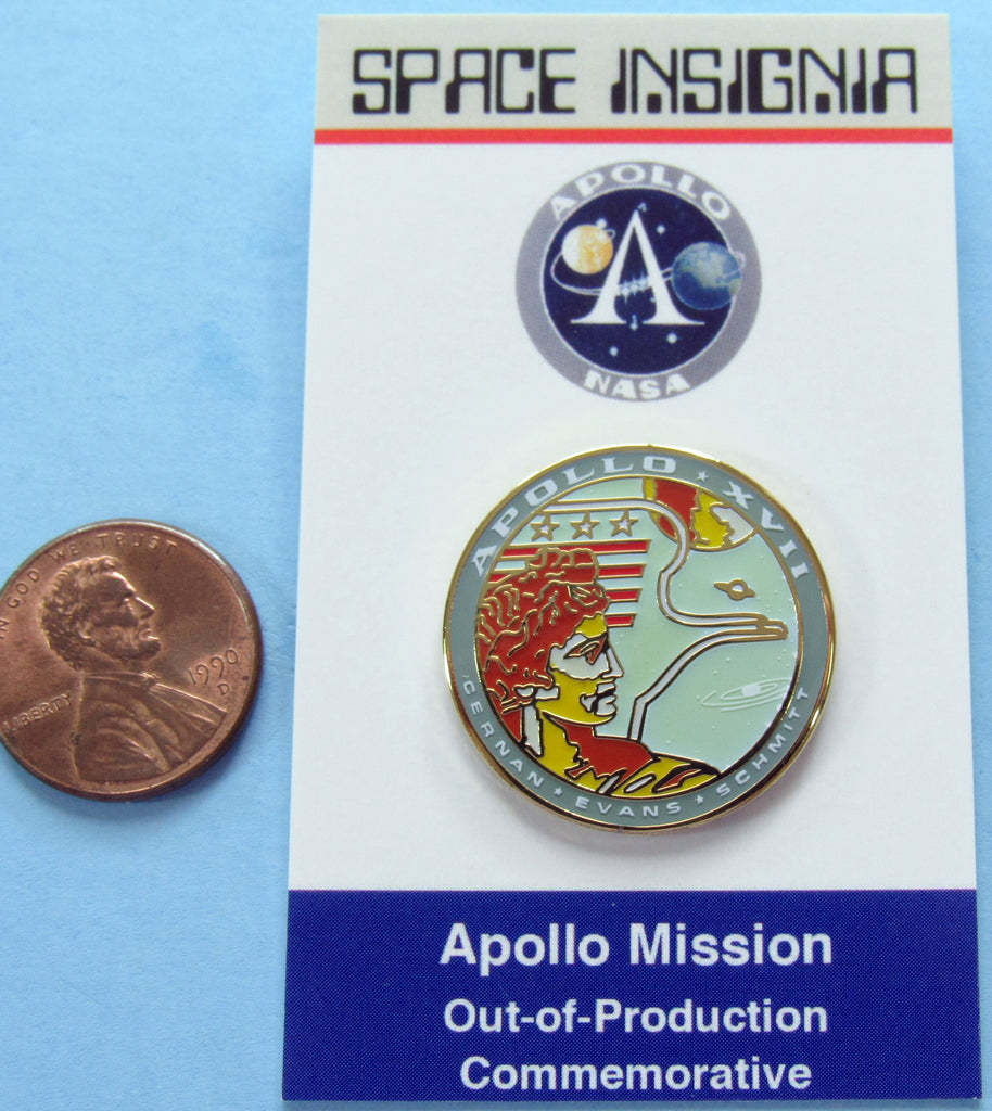 Apollo XVII NASA AB Emblem mission Pin
