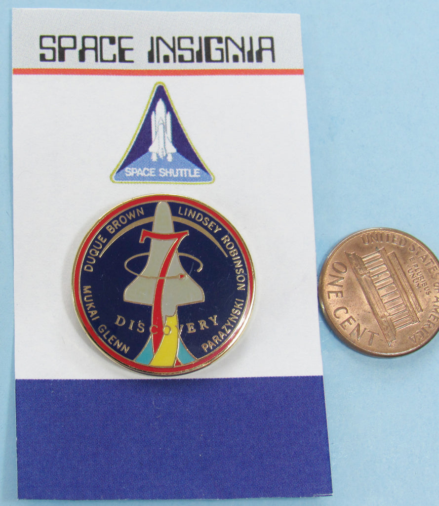 NASA Pin Space Shuttle Discovery STS-95 John Glenn