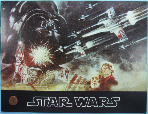 THEATER PROGRAM '77 vtg STAR WARS 2nd printing pebble finish cover VARIANT